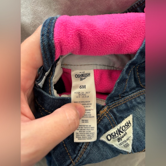 ‼️ SOLD ‼️ OSHKOSH FLEECE LINED OVERALLS - Picture 4 of 4